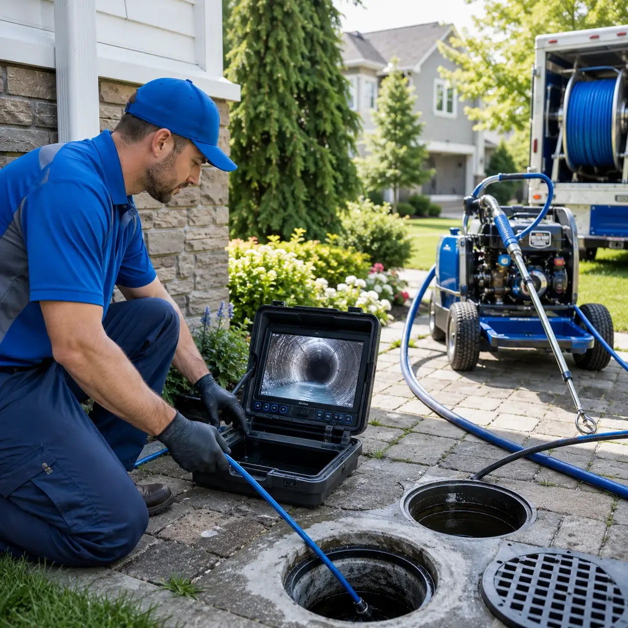 Outdoor drain cleaning professionals serving Fort Loudon, PA